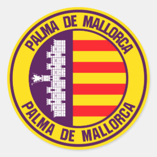 Sticker Rond Emblème rond de Palma de Majorque