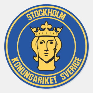 Sticker Rond Emblème rond de Stockholm