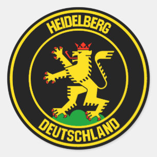 Sticker Rond Emblème rond d'Heidelberg