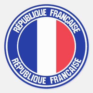 Sticker Rond Emblème rond France