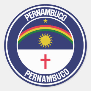 Sticker Rond Emblème rond Pernambuco