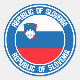 Sticker Rond Emblème rond Slovénie
