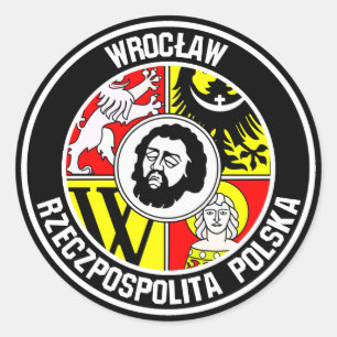 Sticker Rond Emblème rond Wrocław