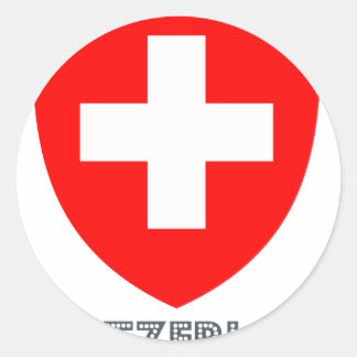 Sticker Rond Emblème suisse