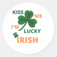 Embrasse-moi, je suis chanceux irlandais