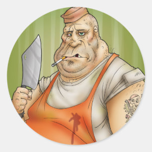 Sticker Rond Embrassez le cuisinier