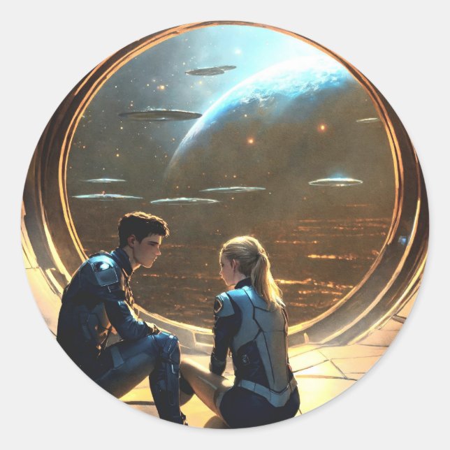 Sticker Rond Embrayé (Devant)