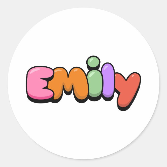 Sticker Rond Emily (Devant)