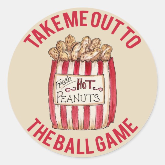 Sticker Rond Emmenez-Moi À L'Autocollant Du Jeu De Balles (Devant)