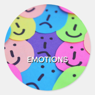 Sticker Rond Emociones