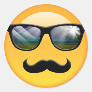 Sticker Rond Emoji Super Shady ID230
