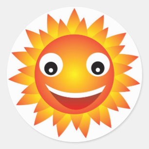 Sticker Rond émotion solaire