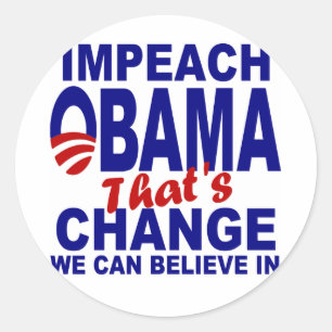 Sticker Rond Empêcher Obama