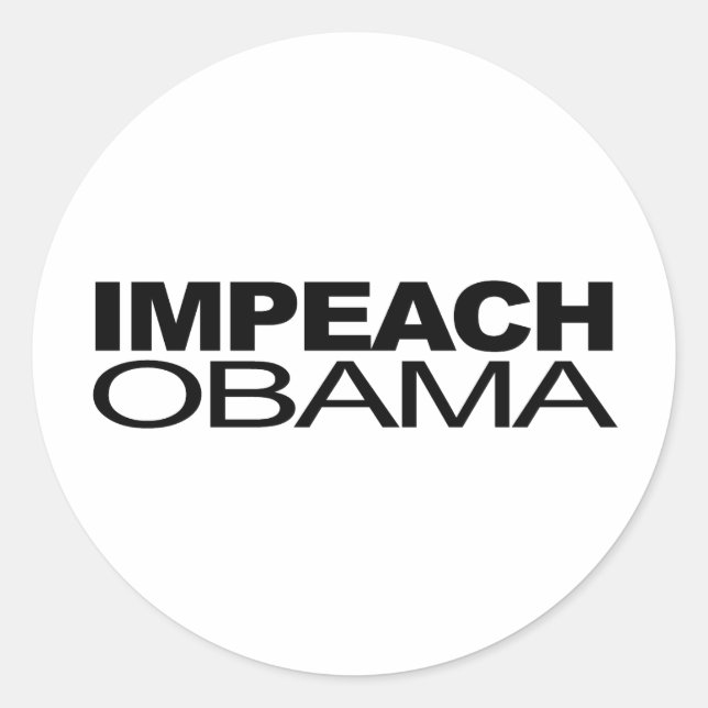 Sticker Rond Empêcher Obama (Devant)