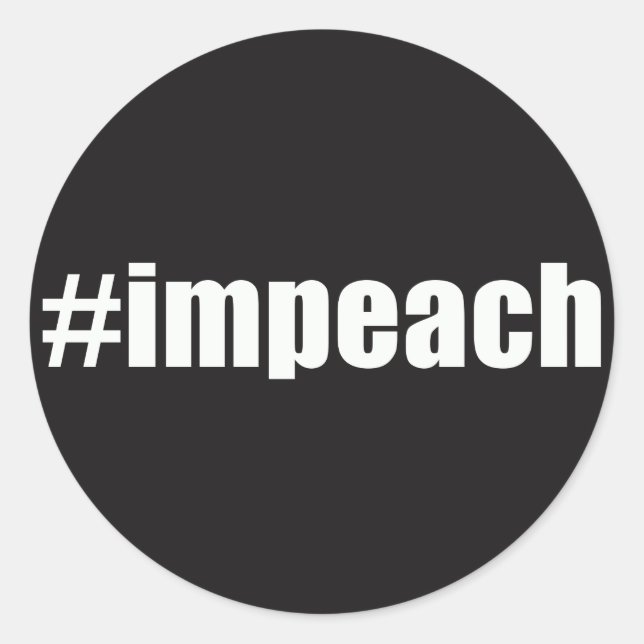 Sticker Rond Empêcher Trump (Devant)