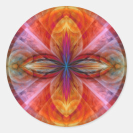 Sticker Rond Empire du Soleil Flower