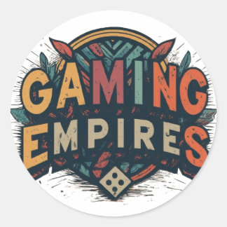 Sticker Rond Empires de jeux