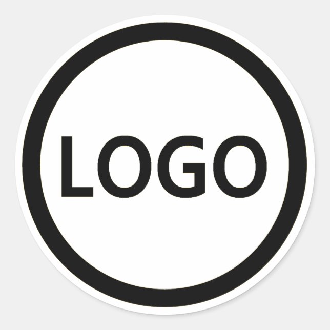 Sticker Rond Employé personnalisé du logo de votre entreprise (Devant)