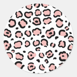 Sticker Rond Empreinte de léopard