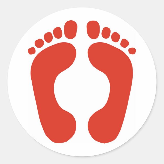 Sticker Rond Empreintes (Devant)