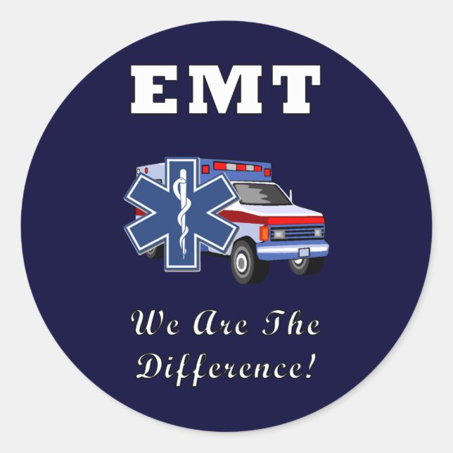 Sticker Rond EMT Nous Sommes La Différence (Devant)