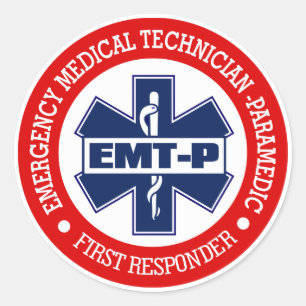 Sticker Rond EMT-P (Emergency Médicale Tech. -Paramètre)