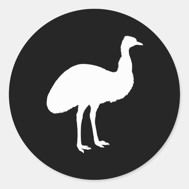 Sticker Rond Emu (Devant)