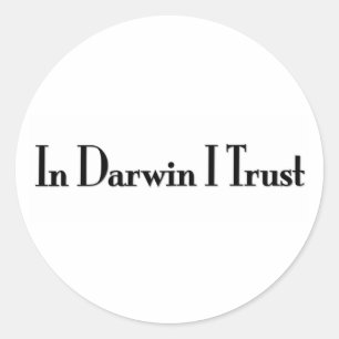 Sticker Rond En confiance de Darwin I