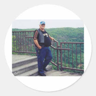 Sticker Rond En Mémoire Amoureuse De Papa