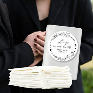 Sticker Rond En Mémoire de Cadeau de Funérailles Toujours dans 