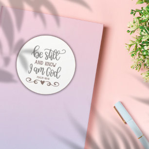 Sticker Rond Encourager Le Verset Biblique ✝️ Être Toujours Et 