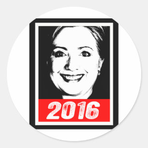 Sticker Rond ENCRE ART.png de HILLARY CLINTON 2016