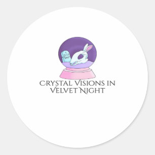 Sticker Rond Encre Whimsigoth – Forêts mystiques, lunes et magi