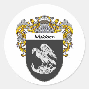 Sticker Rond Énervez le manteau des bras (enveloppés)
