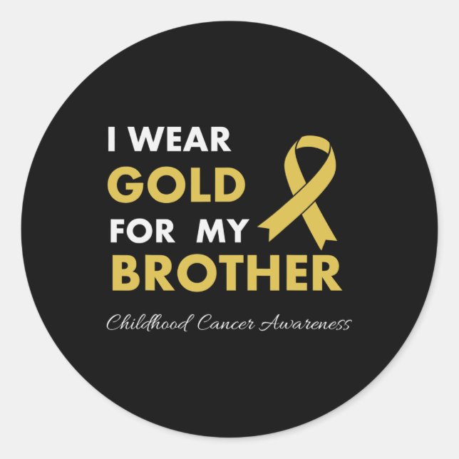 Sticker Rond Enfance Cancer Sensibilisation Survivant Hommes Gu (Devant)
