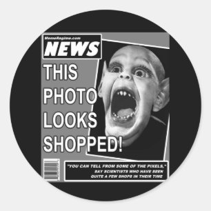 Sticker Rond Enfant chauve Chicanery