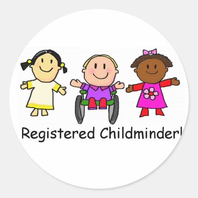 Sticker Rond Enfant mineur inscrit (Devant)