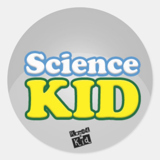 Sticker Rond Enfant scientifique (série de 20) (Devant)