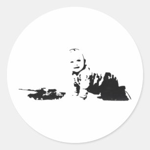 Sticker Rond EnfantGuerre
