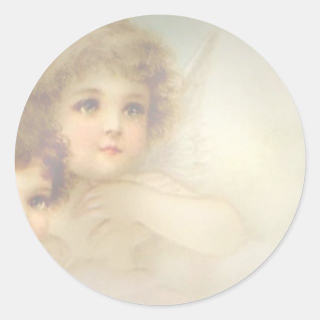 Sticker Rond Enfants anges (Devant)