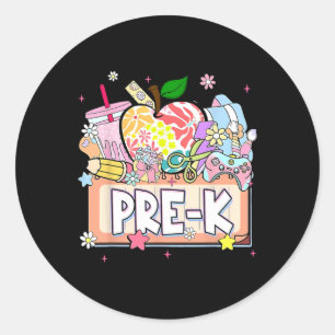 Sticker Rond Enfants Préparés Diplômés de la maternelle 2025 Di