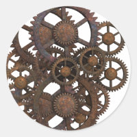 Engrenages métalliques Rusty Steampunk