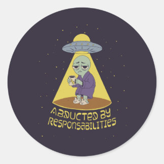 Sticker Rond Enlevé par des responsabilités