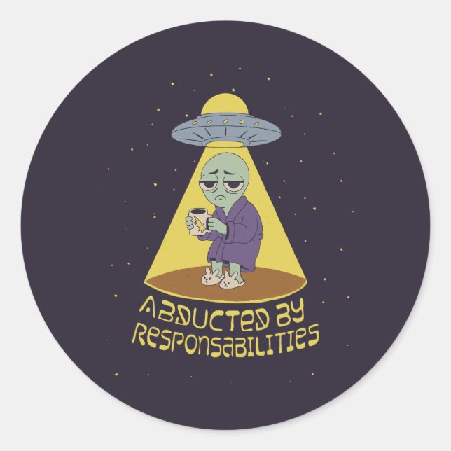 Sticker Rond Enlevé par des responsabilités (Devant)