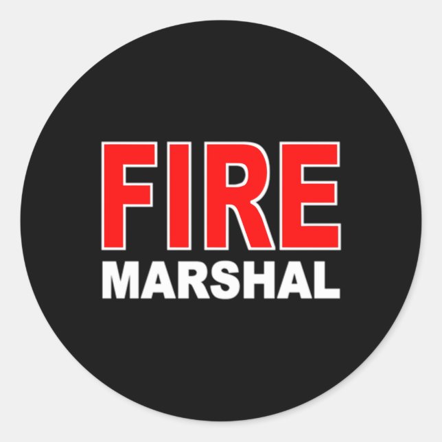 Sticker Rond Enquêteur général des incendies Commissaire des po (Devant)