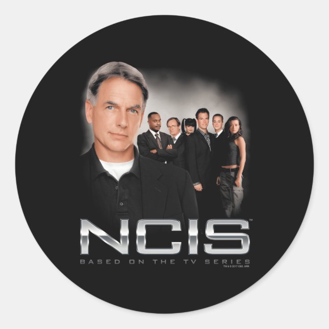 Sticker Rond Enquêteurs de la Ncis (Devant)
