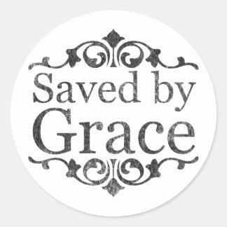 Sticker Rond Enregistré par Grace Vintage