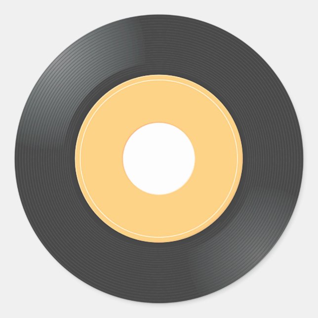 Sticker Rond Enregistrement de 45 tr/min (Devant)