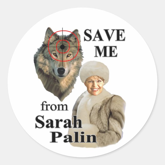 Sticker Rond Enregistrer de Sarah (Devant)