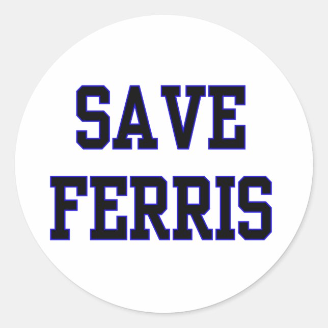 Sticker Rond Enregistrer Ferris (Devant)